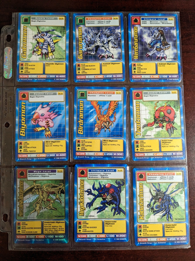 Digimon Trading Cards 1999 in Arts & Collectibles in St. Catharines - Image 3