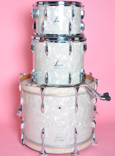 Sonor Vintage Series Drum Set 12 14 20 Pearl White Drums