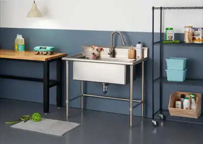 Laundry Sink with Faucet - stainless steel, View more