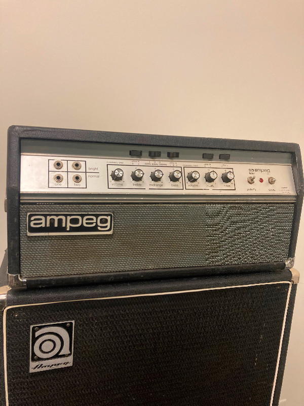 Vintage Ampeg SVT with road case in Amps & Pedals in City of Toronto