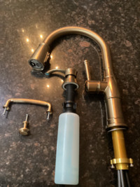 Champagne bronze faucet and hardware
