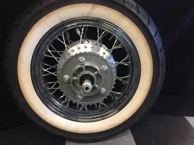 Rear wheel from Honda 750, I believe around early 2000's . Excellent condition, with axle, spacers,...