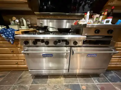 Imperial double oven / stove / griddle, View more