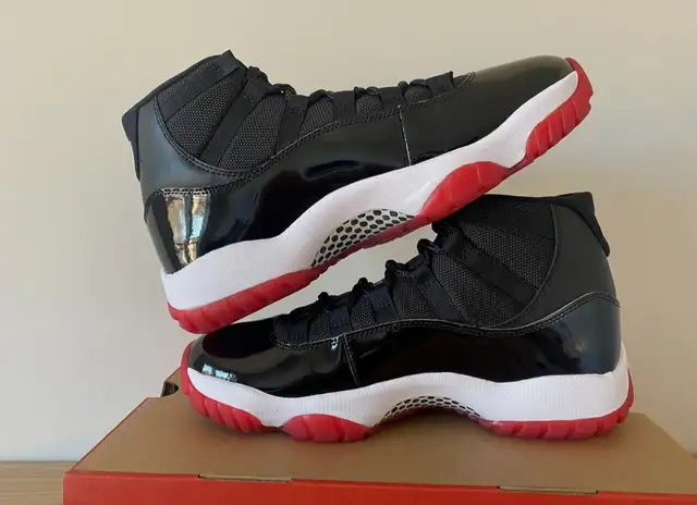 Air Jordan 11 Retro “Bred” High Size 8.5 in Men's Shoes in City of Toronto - Image 4