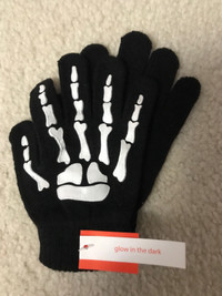 Glow in dark Halloween gloves 