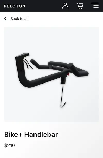 REPLACEMENT PELOTON BIKE+ HANDLEBAR UNIT, View more