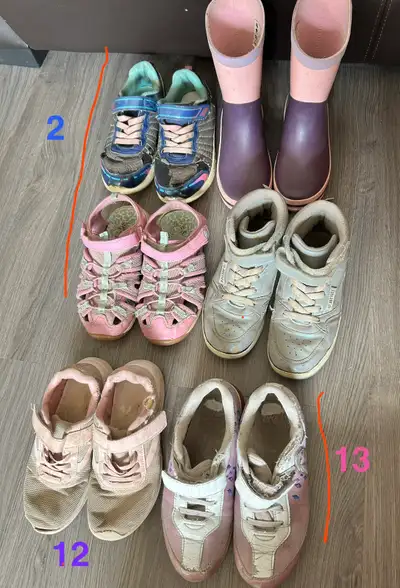 Girls’ Used Shoes – Various Sizes (12–2), View more