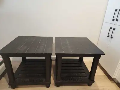 2 end tables from Leon's , View more