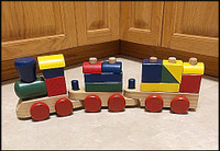 Melissa and Doug Wooden Stacking Train $15