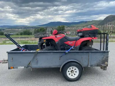 2008 Suzuki 450 King Quad with winch, rack, bump up seat, new battery, plus Snow Plow, plus Utility...