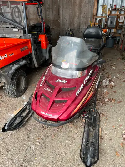 Snowmobile for Sale. Polaris Classic. Always stored away propely. Excellent condition. 705 898-2099