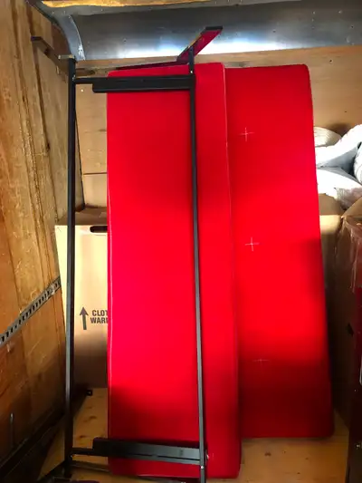 Sofa 3 place et sofa lit rouge, View more