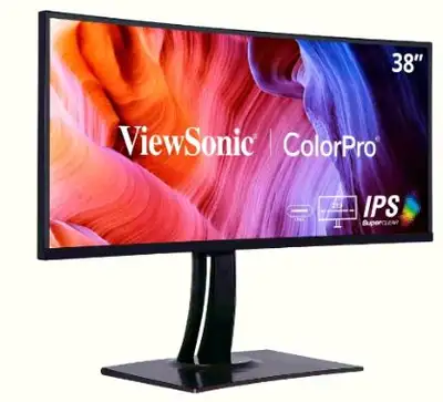 ViewSonic VP3881A 38-Inch IPS WQHD+ Curved Ultrawide Monitor, View more