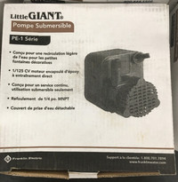 Brand New Little Giant Submersible Pump PE-1 Series (518200)