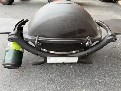 Weber gas grill. Perfect for camping, tailgating or apartment living. It’s portable. Can use small g...