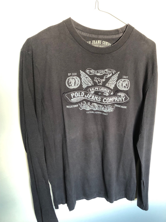 Ralph Lauren T-shirt and sweatshirt for men size S in Men's in Calgary - Image 2