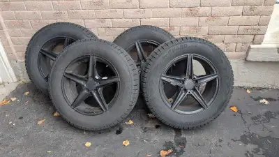 A set of 17" Defi MC5 (gloss black) with 235/65/17 Yokohama IceGuard G075 Driven for 2 winters, lots...