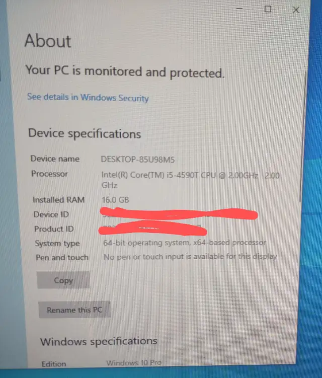Lenovo ThinkCentre M37 Computer Windows 10Pro 16 GB Ram i5 in Desktop Computers in Windsor Region - Image 3