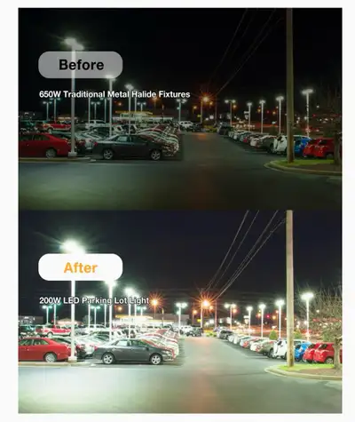 480V LED Parking Lot Light, 200W , View more