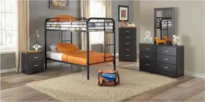twin and twin  bunk bed. , View more