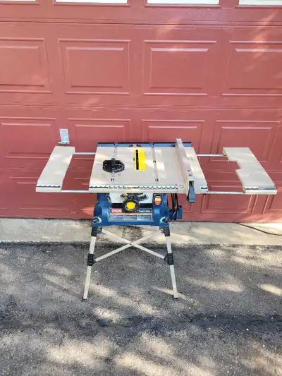 Ryobi 10" Jobsite Table Saw with foldable stand, View more