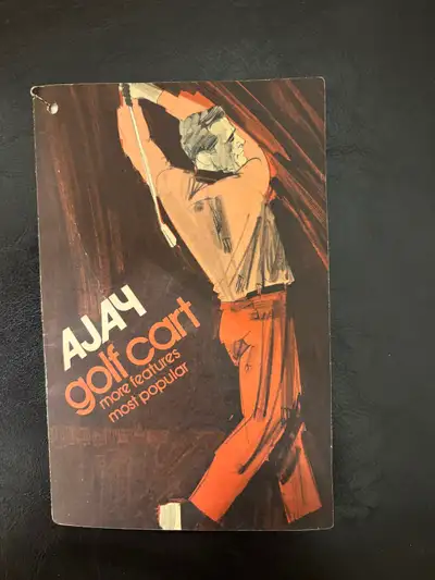 Ajay golf cart bag clubs antique, View more