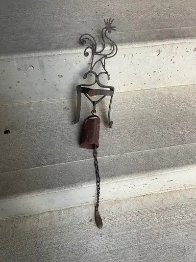 Rusty chicken bell, View more