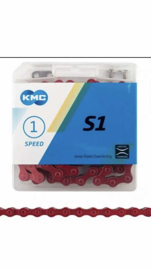  New KMC S1 Single Speed Bicycle Chains 1/2x1/8” BMX Fixie Bike  in Frames & Parts in Oshawa / Durham Region