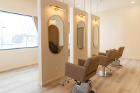 Brand new hair salon with multiple chair rentals available.