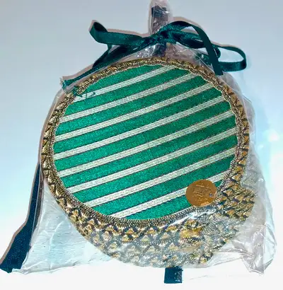 6 Fabric Drink Coasters Decorative Middle Eastern Style NEW 10cm, View more
