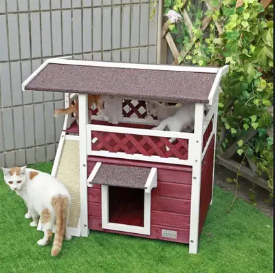 New Sealed Outdoor Cat Shelter , View more
