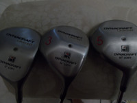 Men's RH 1, 3 and 5 Dynacraft Limited Wood Golf Clubs