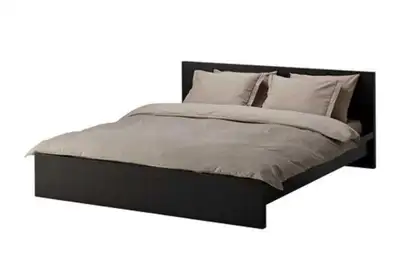 BED FRAME / QUEEN SIZE  / IKEA MALM / BLACK, View more