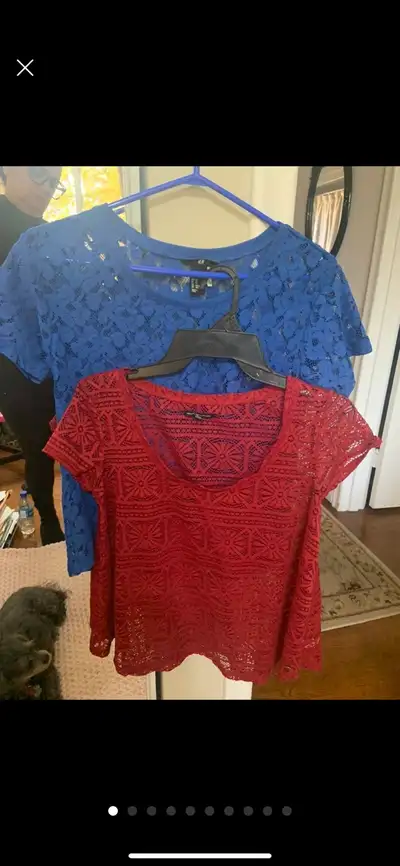 WOMEN’S ‘ AMERICAN EAGLE LACE TOPS ‘ BLUE•RED ! BRAMPTON, View more