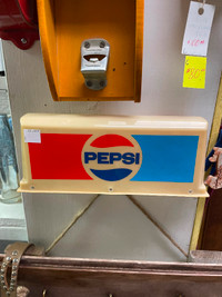 Vintage Pepsi Cola memorabilia for sale.