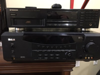 RCA amp and pioneer cd 6pac disc player