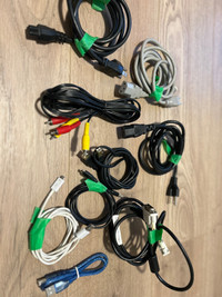 Different cables for computers, laptops, printers, androids SET