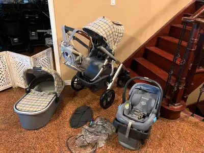 .Low km Uppababy Vista stroller model 2019.(Mesa car seat), View more
