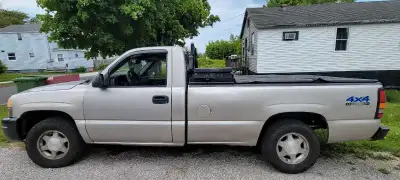 A 04 Sierra 4.3 with 8 foot bed the tank of a engine can't kill a 4.3 it's 4x4 on the floor it got 2...