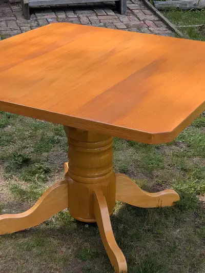Oak Finished Pedestal Table , View more