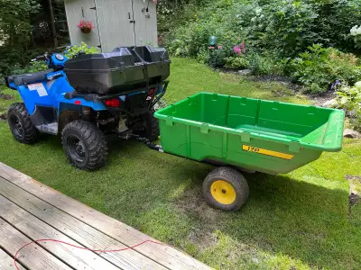 Basically in new condition this trailer is $ 899+tax at Home Depot asking $ 500 Call or text Ron 705...