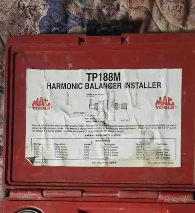 Harmonic balancer installer tool, View more