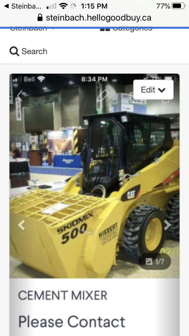 CEMENT  MIXER “QUICK ATTACH CONCRETE  MIXER” in Other Business & Industrial in Winnipeg - Image 2