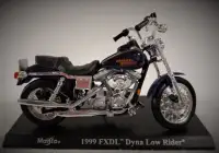 Modèle Réduit HARLEY Dyna Low Rider 1999 1:1 8 + LIVRET 15$
