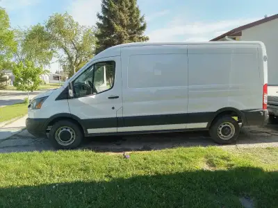 Fresh MB safety, clean title, one owner. 2018 Ford Transit T 250 medium roof. 148 wheelbase cargo va...
