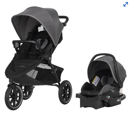 New born evenflo car seat and stroller in Strollers, Carriers & Car Seats in Calgary