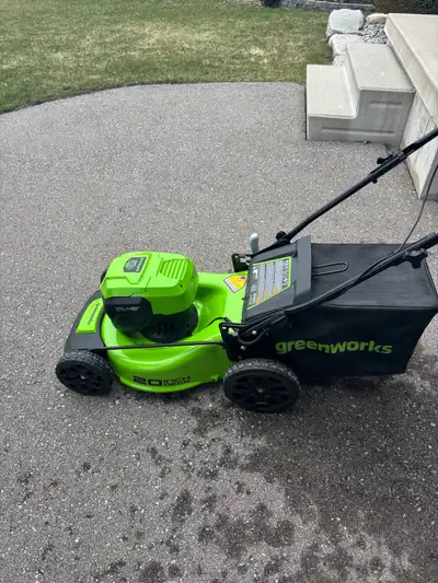 Greenworks mower, View more