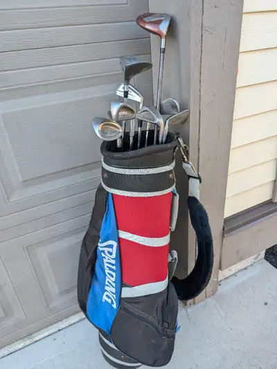 Used 8 golf clubs +1 putter.