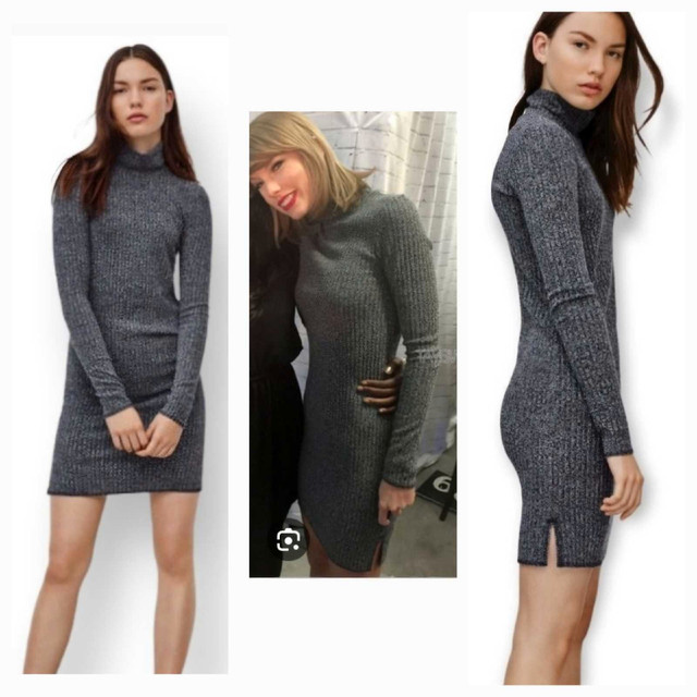 Aritzia Wilfred Free Mariel Dress + Cashmere Poncho  Size L/M/S in Women's - Dresses & Skirts in City of Toronto - Image 3