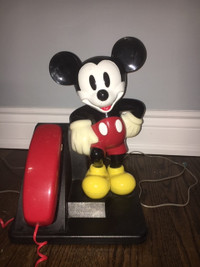Vintage Walt Disney Mickey Mouse Telephone